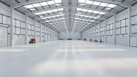 Industrial Warehouse Interior 11b - Textured - Blender