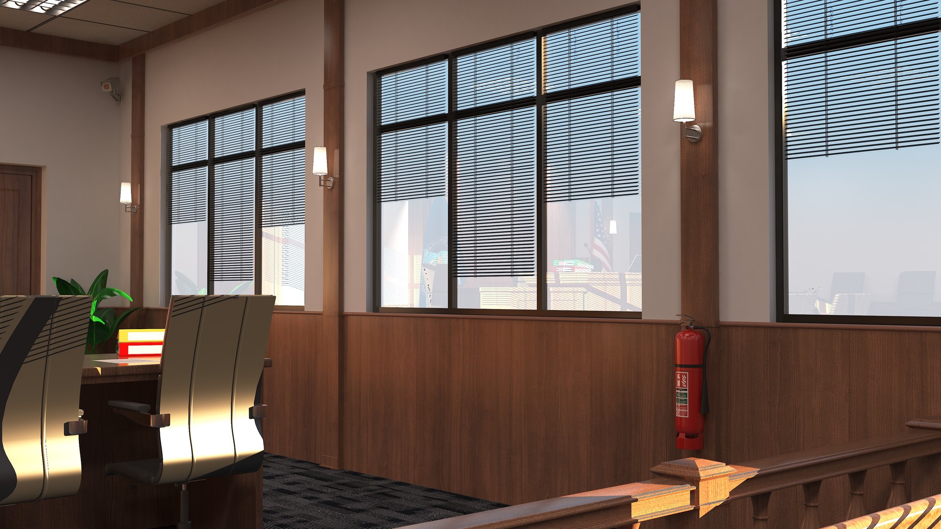 CourtRoom and Police Station 3D - TurboSquid 2066499
