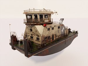 Shipwreck Push Boat 3D model