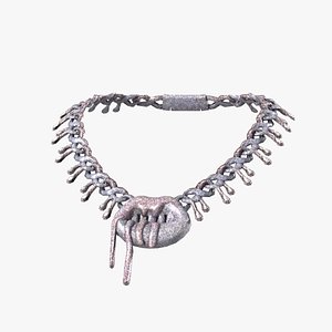 3D Jewelry Diamond Lips