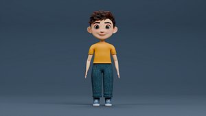 Character Boy in A-pose