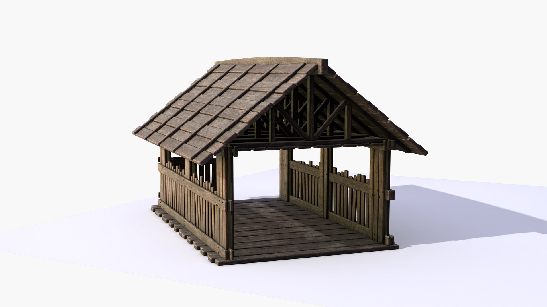 Old Wooden Shed Building 4K GameReady low-poly 3D model Low-poly 3D model model https://p.turbosquid.com/ts-thumb/T2/iIKjSX/0x/6/png/1787724883/1920x1080/fit_q87/1edca7e2a6868f464b89b03b7033e7c222a57cbb/6.jpg