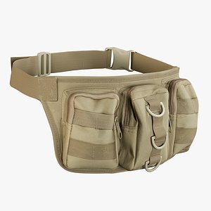 realistic waist bag coyoye model