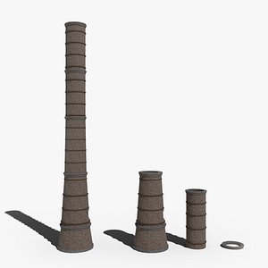 3D Industrial Pipe model