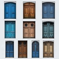 Collection of 10 Lowpoly Exterior Doors