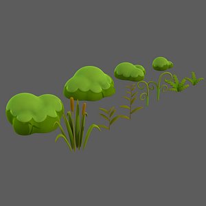3D Trees Cartoon V51