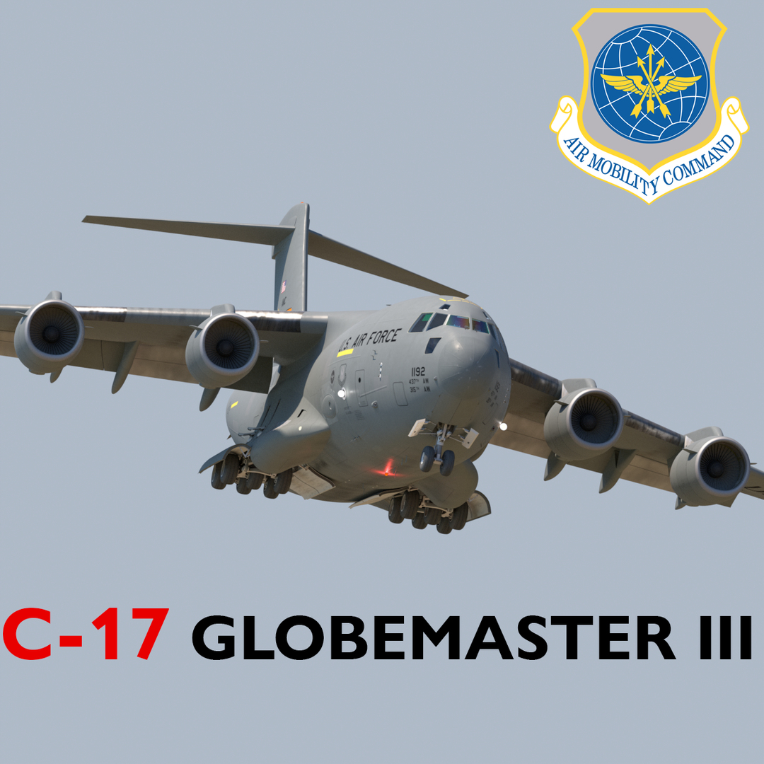 boeing c-17 globemaster iii 3d model