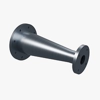 Concentric Pipe Reducer with Open Taper and Drilled Flanges