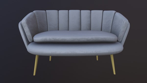 Artful living design Loveseat Sofa 3D model