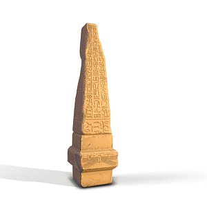 ancient egypt pillar 3D model