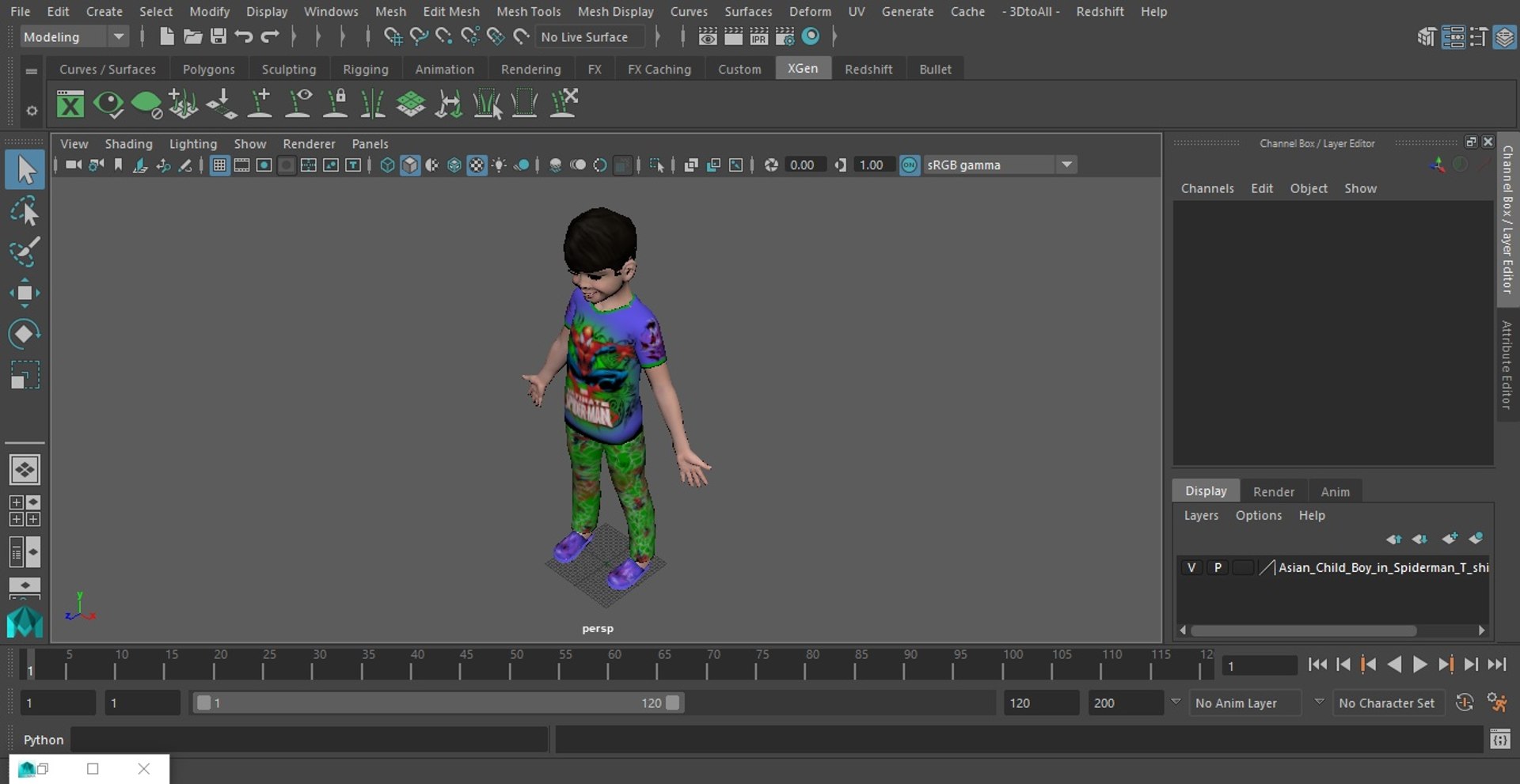 3D Asian Child Boy in Spiderman T-shirt https://p.turbosquid.com/ts-thumb/T2/zjrZlx/wO/asianchildboyinspidermantshirtvray3dmodel022/jpg/1667316943/1920x1080/fit_q87/0eeef532f920904189640493b2b03c22e8643624/asianchildboyinspidermantshirtvray3dmodel022.jpg