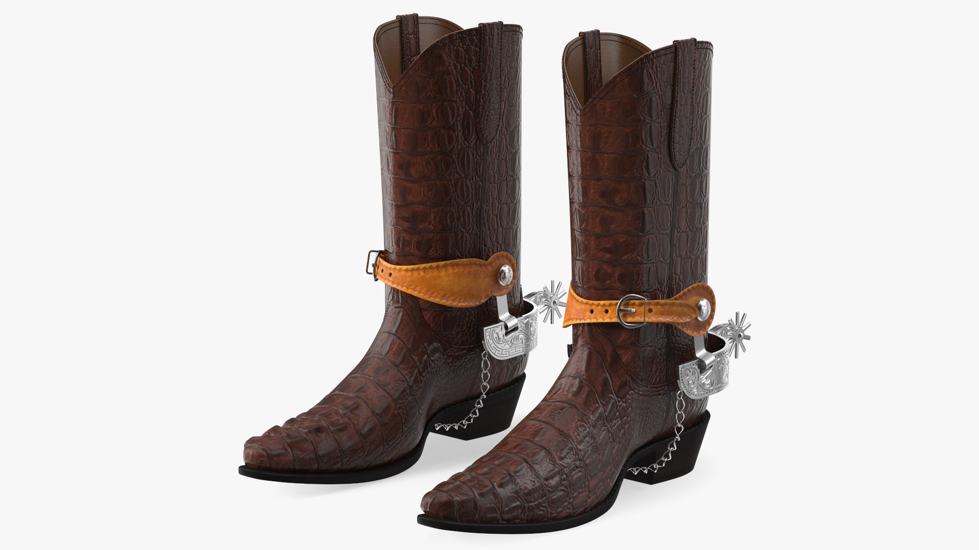 Western Ranch Accessories Collection 4 model https://p.turbosquid.com/ts-thumb/T3/0j5a8D/zq/crocodilecowboybootswithspurs3dmodel001/jpg/1665512726/1920x1080/fit_q87/25551518930a528a0dfad0a45f152a2c3651404c/crocodilecowboybootswithspurs3dmodel001.jpg