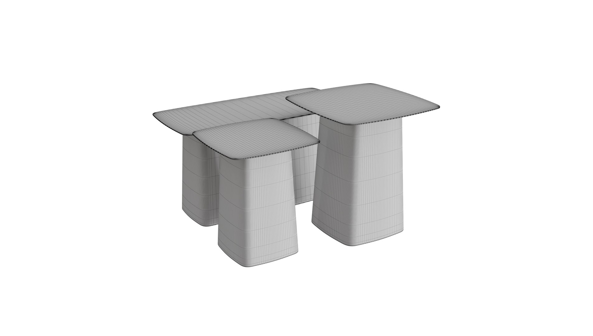 Metal Side Tables Outdoor 3D Model - TurboSquid 1941513