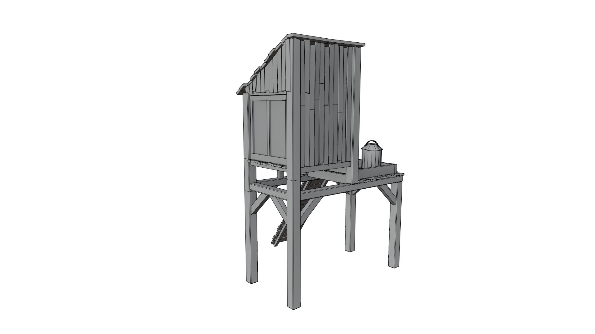 Rustic Wooden Chicken Coop 3D model https://p.turbosquid.com/ts-thumb/T3/1lEZj7/Hm/wireframe2/png/1776955337/1920x1080/fit_q87/03aacabd78be47de66380b0dea4c50526d993037/wireframe2.jpg