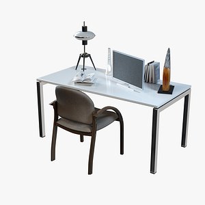 Simple Office Workplace 3D model