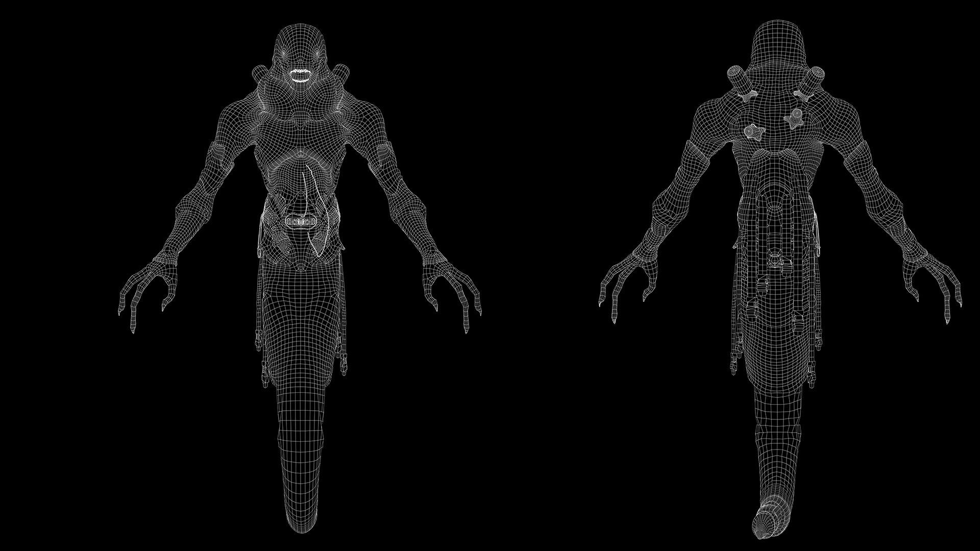Sci Fi Horror Creature Model - TurboSquid 2382140