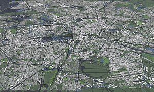 3D model Berlin Germany - city and mass buildings