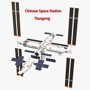 3D china space station