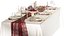 3D Festive table setting model