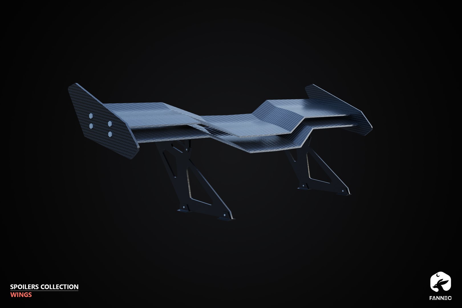 3D Model WINGS - Spoilers Collection - Unreal Engine - TurboSquid 2268392