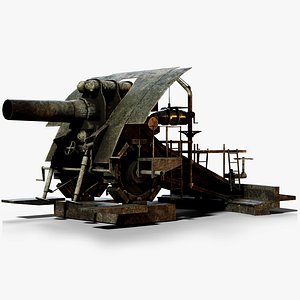 3D big bertha cannon ww1