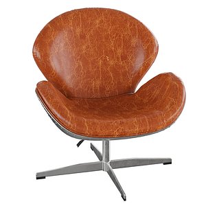 3D Homary-Brown Upholstered Accent Chair Modern Accent Chair