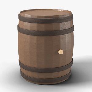 Wooden Rum Barrel with Iron Hoops and Bung - Pirate Tavern Prop