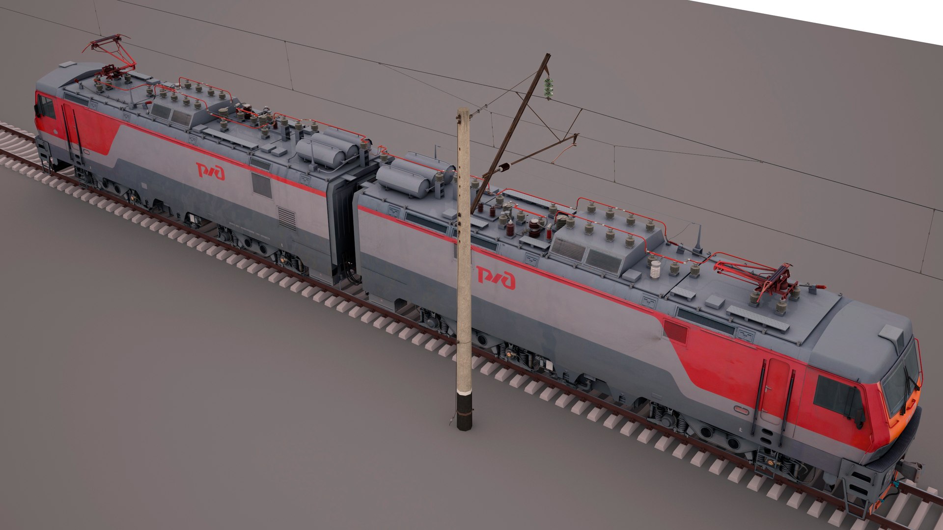 2es5 Freight Electric Locomotive 3d Max