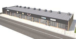 3D store retailer mall model