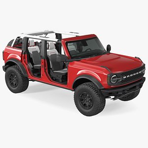 3D Ford Bronco 2021 Removed Doors