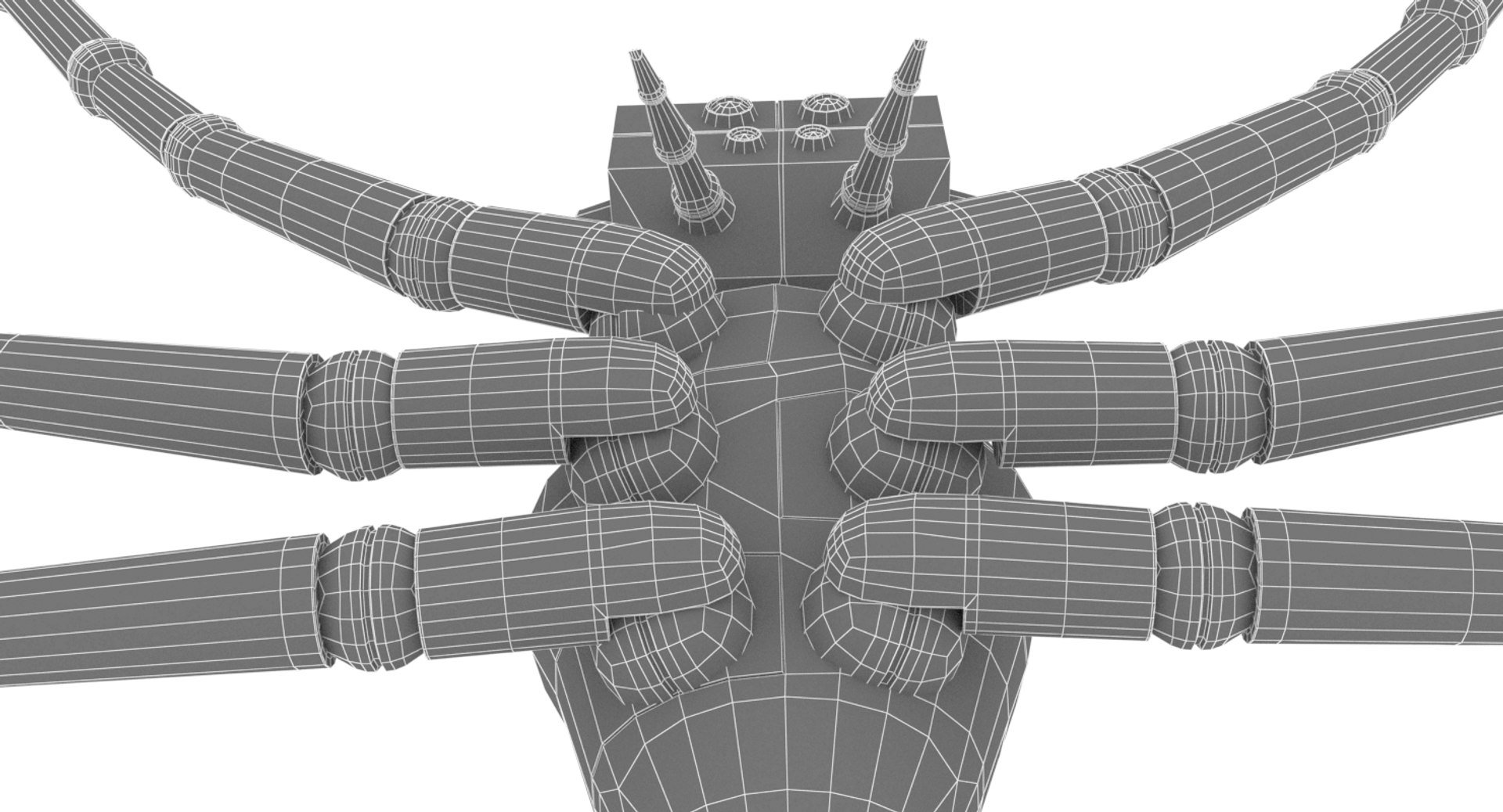 3D robot spider bot https://p.turbosquid.com/ts-thumb/T3/SyA1GX/lPdPrF1h/wireframe_04/jpg/1501335896/1920x1080/fit_q87/6bec548ca9d4a61fe928ee2e850004e1570aaffb/wireframe_04.jpg