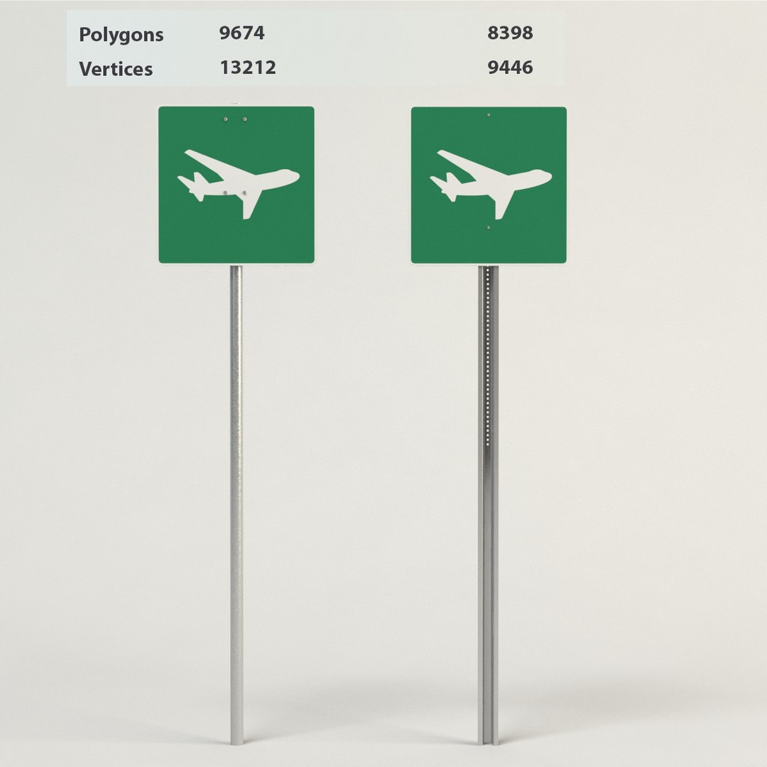 3d model flying aircraft signs