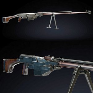 3D PTRS 41 Low Poly