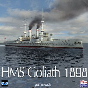 HMS Goliath 1898 World War 1 Dreadnought Battleship
