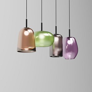 3D Glass Pendant Lamp model