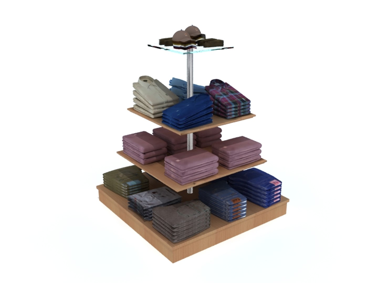 3d Model Fashion Display Units 20