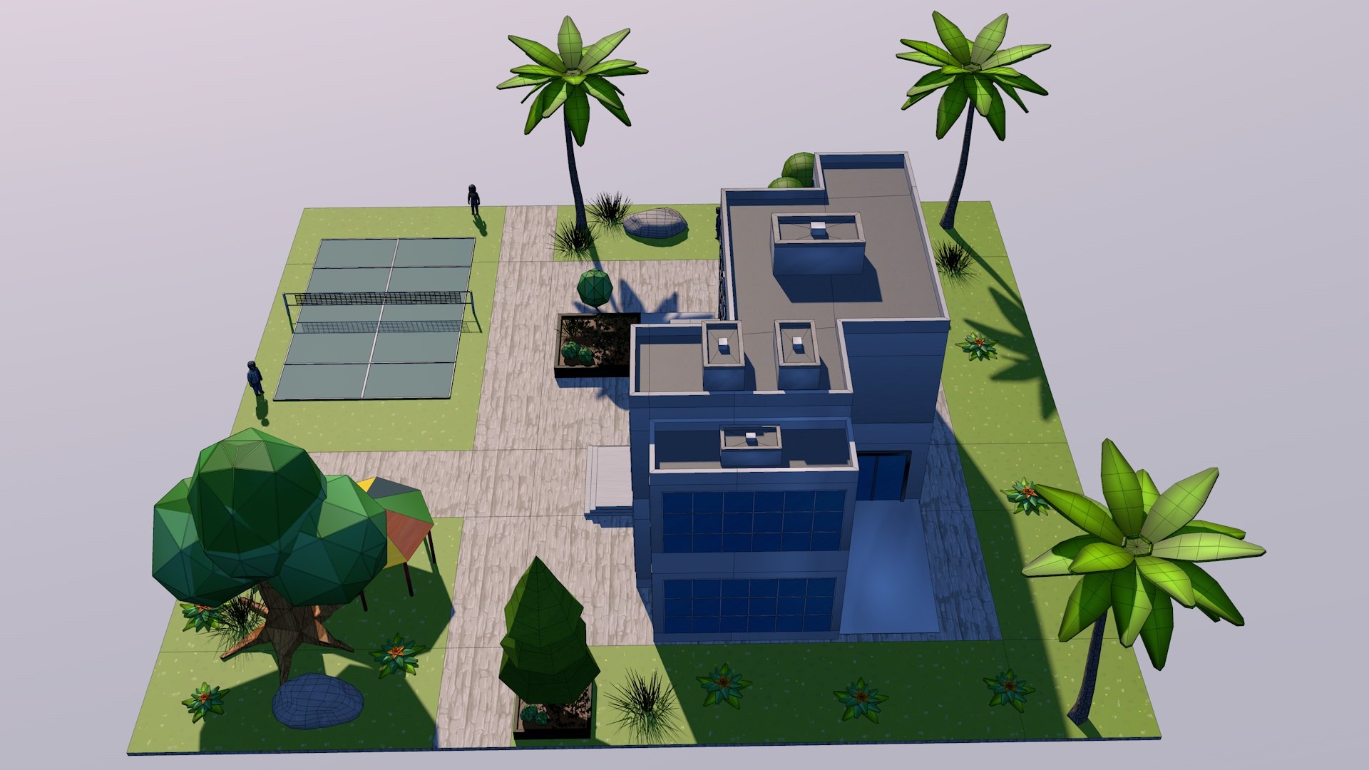 3D Low Poly School 3D Model Cartoon Style Model - TurboSquid 2282412