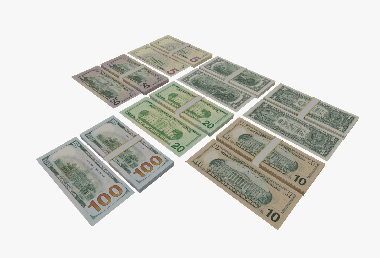 Banknotes Dollar Model - TurboSquid 1917762
