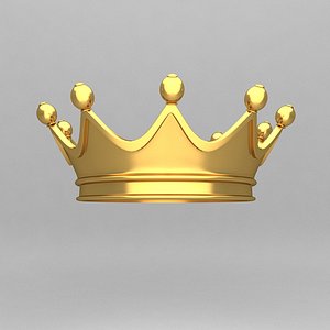 3d crown ornaments king model
