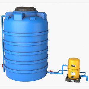 Automatic pump with water tank