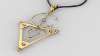 Traditional Moroccan Amazigh Necklace 3D print model