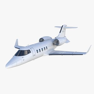 3D learjet 60 private jet