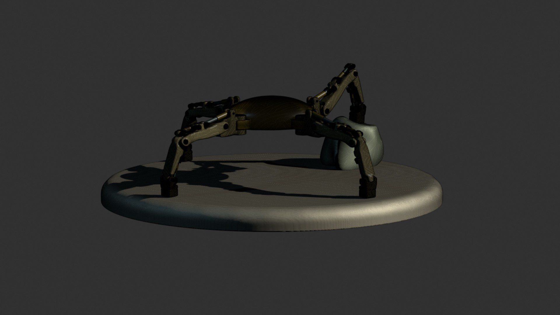 Spider robot 3D https://p.turbosquid.com/ts-thumb/T3/tkdmnp/v6/2ddd50d2dedd4224997e10f47042efc5/jpeg/1711087746/1920x1080/fit_q87/f03f3268538bc4835f02f3f6411253a56cffd1a8/2ddd50d2dedd4224997e10f47042efc5.jpg