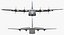 3d model lockheed c-130 hercules military transport