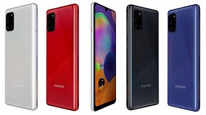 Samsung Galaxy A31 All Colors Low Poly 3D model