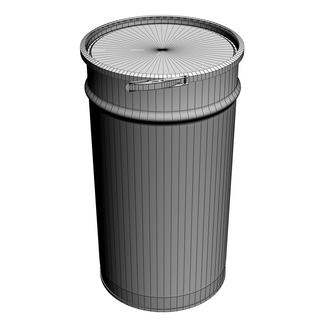 Tapered metal barrel rings model - TurboSquid 1361312