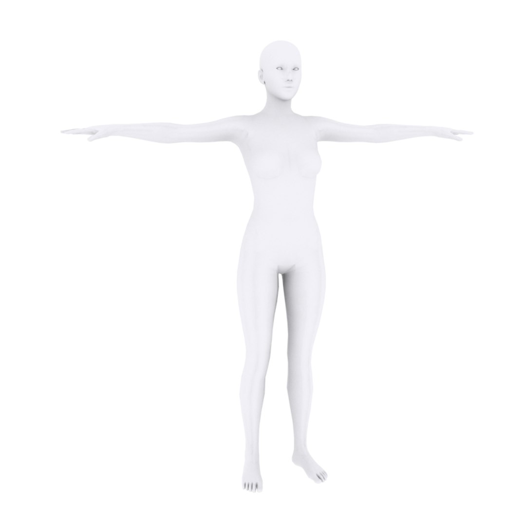 3D female base model - TurboSquid 1164716