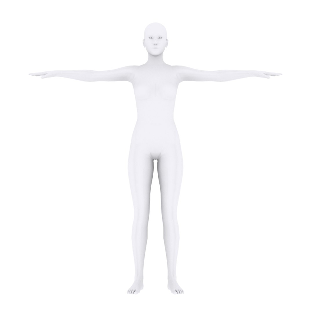 3D female base model - TurboSquid 1164716