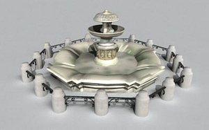 fountains st peter square 3d ma