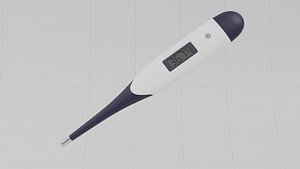3D Digital Thermometer model